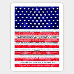 America The Beautiful Sticker